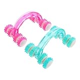 Abaodam Rollenmassagegerät 2 Stück Kunststoff Mondfahrzeug Gesundheitsmassagegerät für Rücken...