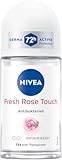 NIVEA Fresh Rose Touch Deo Roll-On, Antitranspirant mit 72h Schutz, Deodorant mit einzigartiger...