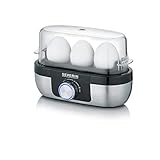 SEVERIN Eierkocher für 3 Eier mit elektronischer Kochzeitüberwachung, inkl. Messbecher mit...