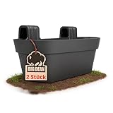 BigDean 2X Blumenkasten Balkongeländer 50cm Blumenkästen mit Wasserspeicher Balkonkasten mit...