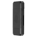 Tosuny Tragbarer Speicherkartenleser, 3 in 1 USB C/USB/Micro USB Anschlüsse, Unterstützt OTG...