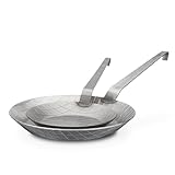 GSW Gastro Traditionell, Bratpfannen-Set, ⌀20 cm & ⌀28 cm, Silber, geschmiedet aus Eisen,...