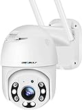 [DC&PoE] 2.5K WLAN Überwachungskamera für den Außenbereich, GENBOLT PoE Flutlicht, CCTV Kamera...