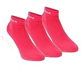 adidas Damen Ankle Socken - 3 Pack - Pink - Small