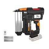 WORX WX842.9 NITRO 20V 18GA Akku-Nagler - 80 Nägel/min Schießen – für 15-50mm Nägel -...