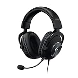 Logitech G PRO X Gaming-Headset, Over-Ear Kopfhörer mit Blue VO!CE Mikrofon, kabelgebunden, DTS...