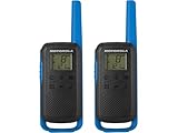 Motorola Talkabout T62 PMR-Funkgeräte (2er Set, PMR446, 16 Kanäle und 121 Codes, Reichweite 8 km)...