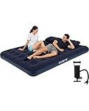 AVENLI Luftmatratze Luftbett Camping Set mit 2 Kissen und Pumpe für 2 Personen 203x152x22cm...