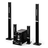 auna 5.1 Sound System - kabellose Lautsprecher-Soundbar, RGB Farbe, 120 W Leistung für TV & PC,...