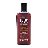 AMERICAN CREW – Daily Deep Moisture Shampoo, 250 ml, Pflegeshampoo für Männer, Haarprodukt ohne...