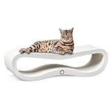 CanadianCat Company | Orbit 2.0 Kratzbrett - White Edition | Kratzpappe Katzen Lounge in weiß | ca....