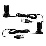 PENIKOKO 2 Stück USB LED Spotlights Warmweiß Schrankleuchten für Vitrinen und Schmuckschränke...