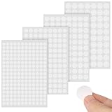 FOMGIIN 479 Stück Selbstklebend Schraubenabdeckung, Ø10mm Ø13mm Ø16mm Ø19mm Weiß PVC...