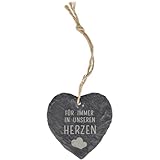 Spruchreif | Schieferherz mit Gravur | Schieferherz mit Spruch |Dekoherz aus Schiefer zum Aufhängen...