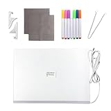 LED-Schreibtafel – beleuchtetes Acryl-Schreibbrett, abwischbar, mit 7 Farbstiften – kreatives...
