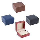 SUPERFINDINGS 4Stk 3.95x3.99Zoll Einzelne Uhren Geschenkbox Bunte Uhren Geschenkbox Mit Kissen...