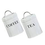 GRIRIW 3 Stück Metallbehälter für Tee und Kaffee Tragbare Teedosen mit Breiter Öffnung Luftdicht...