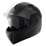 VEVOR Motorradhelm ohne Maske Helmgröße 57-58 cm, ABS Helme mit hoher Dichte & Bluetooth-Schlitz &...