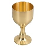 Ipetboom Kupfer Trinkglas Weinbecher Vintage Metallbecher Leicht Vielseitig für Whiskey Likör...