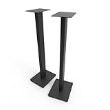 Kanto ST34 34' Universal Floor Speaker Stands for Bookshelf Speakers up to 13.6 kg | Pair | Black...