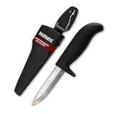 NØMIS Angelmesser Fischermesser | 10 cm Edelstahlklinge | Ideal auch als Gartenmesser oder...