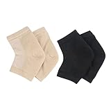NIYANGLE 2 Paare Feuchtigkeitsspendende Toeless Socken für Trockene Fersen Schutzsocken für...