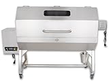 Beeketal Profi Pelletgrill PGB-80 | 2-in-1 Smoker & Spanferkelgrill mit Motor-Drehspieß | Edelstahl...