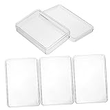 ORFOFE 4 Stück Teiliges Transparentes Kunststoff Spielkarten Box Kompakter Robuster Poker...
