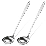 Suppenkelle aus hochwertigem Edelstahl – Zum Servieren und Schöpfen von Suppen und Eintöpfen,...