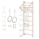MAMOI® Klettergerüst Indoor, Sprossenwand für kinderzimmer, Turnringe Kinder für Klettern,...