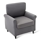 Amazon Basics Hochelastischer Sesselbezug, 1-Sitzer Sofabezug Spandex Rutschfester Möbelschoner,...