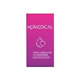 Homedical Kondome Extra Feucht Pack 12 Stück | Safer Sex & Verhütung | Kondome für Männer | EU...
