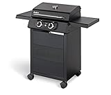 Enders® Elektrogrill eCRAVE 2, mit Gussrost, Grillwagen mit viel Stauraum, SIMPLE CLEAN™...