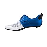 Fizik Unisex Transiro Hydra, Innovative Triathlon-Schuhe Wanderschuh, Weiß/Metallic-Blau, 45 EU