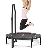 DH FitLife Fitness Indoor Trampolin klappbar ohne Installation | Ø102cm 40 Zoll Mini Trampoline |...