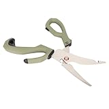 Edelstahl-Küchenschere, Abnehmbare Fischschere für Outdoor-Camping, Sammlung, Angeln, Ausflüge,...