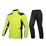 DIGJOBK Regenponcho Regenmantel für Herren, Outdoor, wasserdicht, Regenbekleidung, Schuhe,...