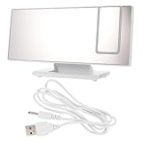 NUOBESTY Projektionswecker Digitaluhr mit Großem Spiegel Display Multifunktionaler...