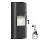 KRATKI Kaminofen Rollo 2-10 kW mit Raumluftunabhängig Ø 150 mm, BImSchV Stufe 2, EEK A - Kaminofen...