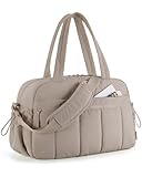 BAGSMART Puffer Reisetasche, Sporttasche Damen 24L Weekender Wickeltasche Wasserabweisend Travel Bag...