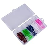 Barschköder, Angelköder, 25 Stück, weicher Wurmköder, realistischer Wobbler, Kurbelköder, für...