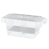 Rixotix Transparente Acryl Anzuchtkasten Aquarium für Guppy und Tropical Fish, Groß, Schwimmend,...