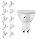 muyuua Gu10 Modern Warmweiss Lampe - 10 pack 6W 3000K Leuchtmittel Ersetzt 60W Birnen Abstrahlwinkel...