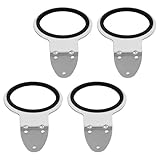 MUSISALY 4 Stück Teiliges Haartrocknerhalter Edelstahl Freihändiger Föhnhalter für Badezimmer...