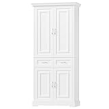 FirFurd 180cm Küchenschrank Hochschrank Mehrzweckschrank Badezimmerschrank Küchenbuffet mit 4...