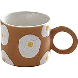KAOROU Handbemalte pochierte Eierbecher Keramik Frühstück Kaffeelmilch Tee Tassen Küchenbüro...