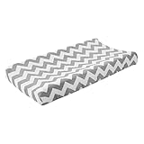 LIFKOME Wickelunterlage Bezug Elastisch Waschbar Neugeborene Wickelauflage Bezug mit Dekorativem...