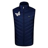 Ärmellose Steppweste Damen,Jacke Mäntel & Jacken Warm Mats Weste Top Männer Solide Baumwolle...