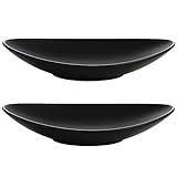 DqiUnaX Schlüsselschale Dekoschale Schwarz, 2 Stück Deko Schale für Schlüsselaufbewahrung,...