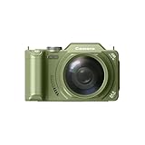 4K Digitalkamera mit 64MP Sensor und 18fachem Zoom, Flip-Bildschirm für variable Winkel und...